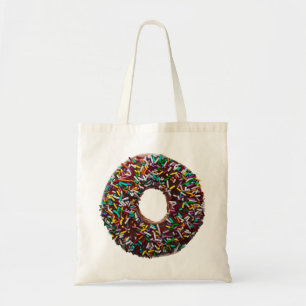 Chocolate Doughnut with colourful sprinkles Tote Bag