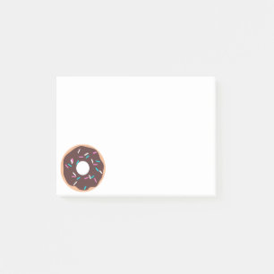 Chocolate Doughnut with Sprinkles Post-it Notes