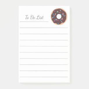 Chocolate Doughnut with Sprinkles Post-it Notes