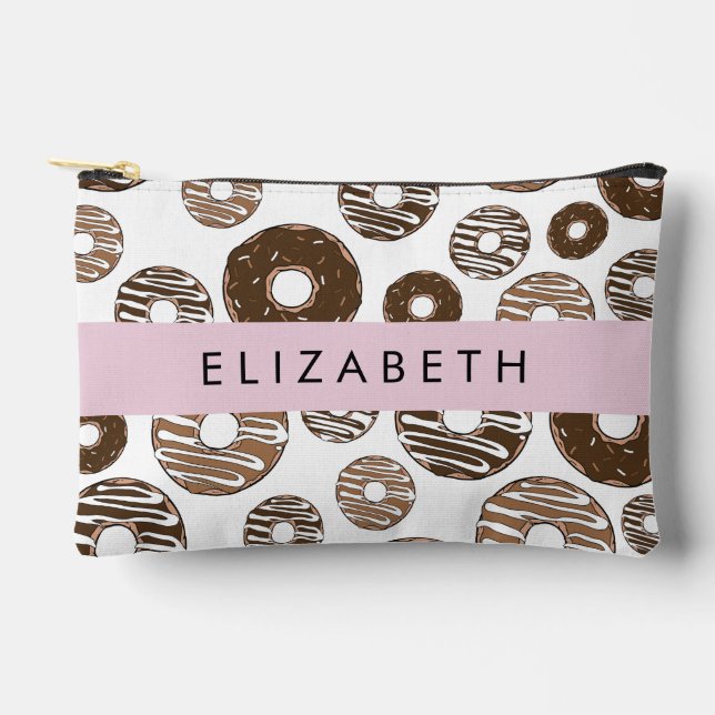 Chocolate Doughnuts, Caramel Doughnuts, Icing, You Accessory Pouch (Front)
