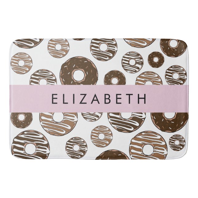 Chocolate Doughnuts, Caramel Doughnuts, Icing, You Bath Mat (Front)