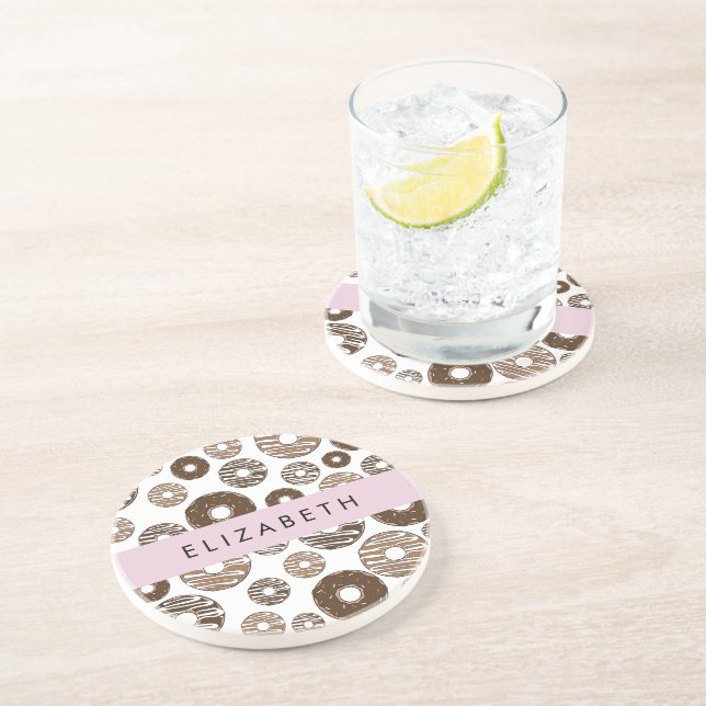 Chocolate Doughnuts, Caramel Doughnuts, Icing, You Coaster (Side)