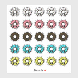 Chocolate Doughnuts Different Frostings & Sprinkle