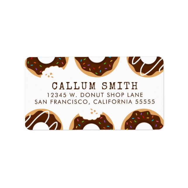 Chocolate Doughnuts Label (Front)