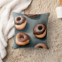 Chocolate Doughnuts Watercolor
