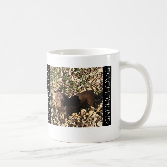 Chocolate Doxie Coffee Mug (Right)
