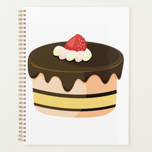 Chocolate Drip Cake with Strawberry Planner (Front)