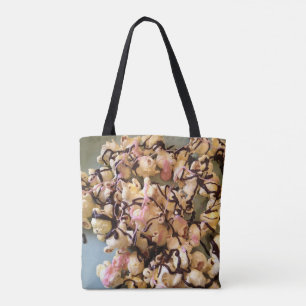 Chocolate Drizzled Salted Popcorn Tote Bag