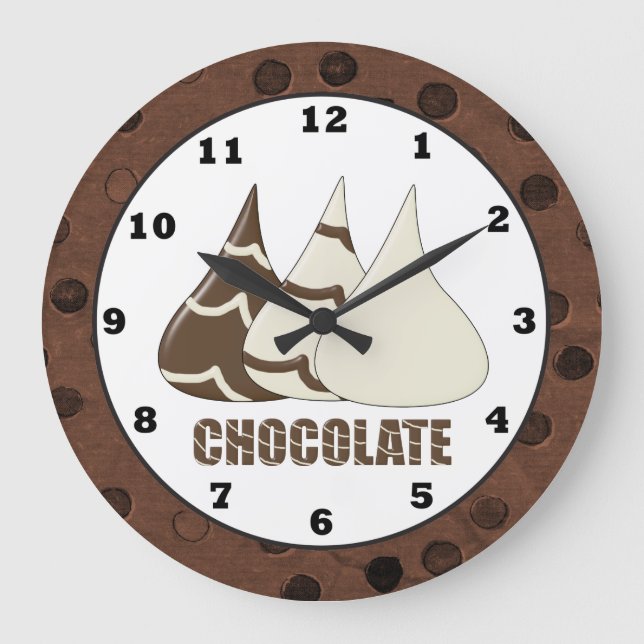 Chocolate Drops sweet treat wall clock (Front)