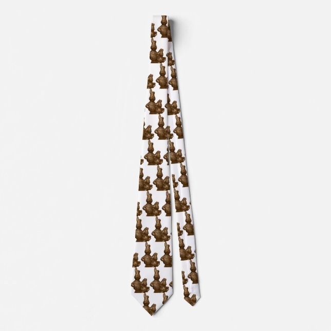 Chocolate Easter Bunnies Tie (Front)