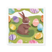 Chocolate Easter Bunny | Cute Spring Pastel Eggs