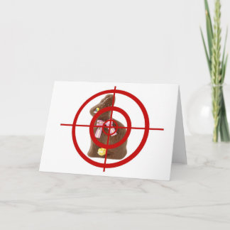 Chocolate Easter Bunny Target Holiday Card