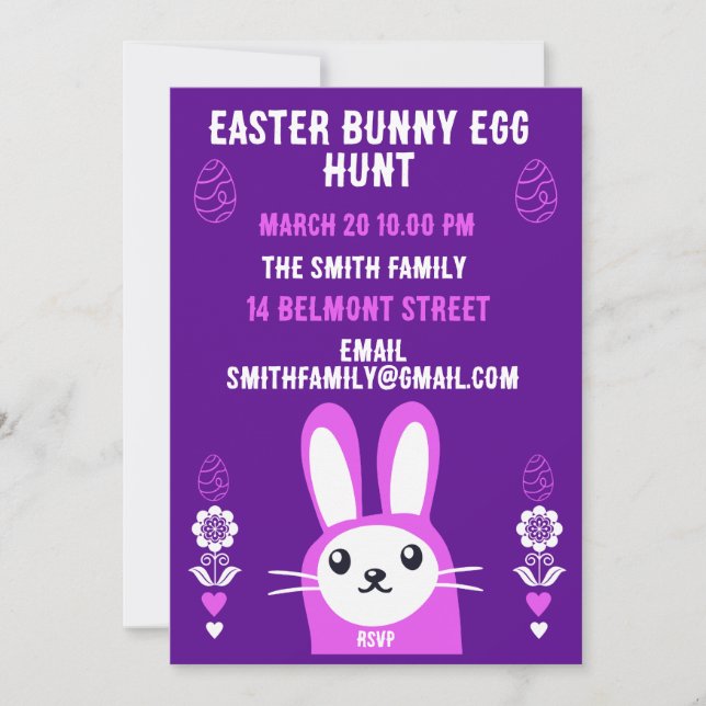 Chocolate Easter Egg Hunt Holiday Card (Front)