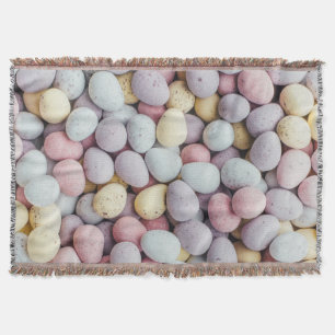 Chocolate Easter Eggs Throw Blanket