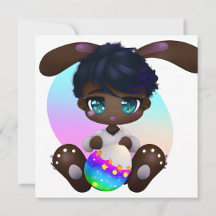 Chocolate Easter Melanin Bunny Baby Rabbit Melanin