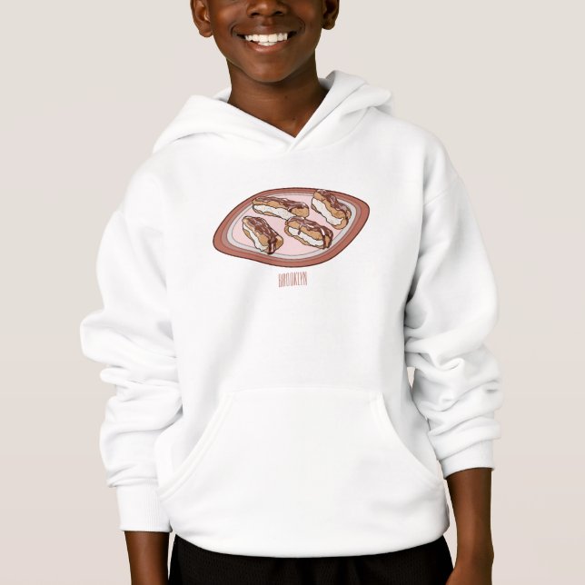 Chocolate eclair cartoon illustration  (Front)