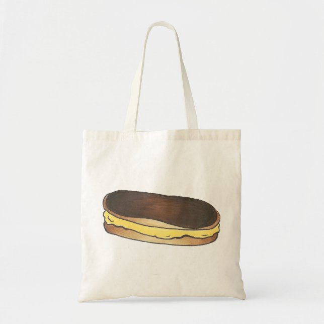 Chocolate Eclair Doughnut Pastry Dessert Foodie To Tote Bag (Front)