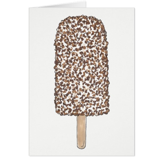 Chocolate Eclair Ice Cream Popsicle Dessert Foodie (Front)