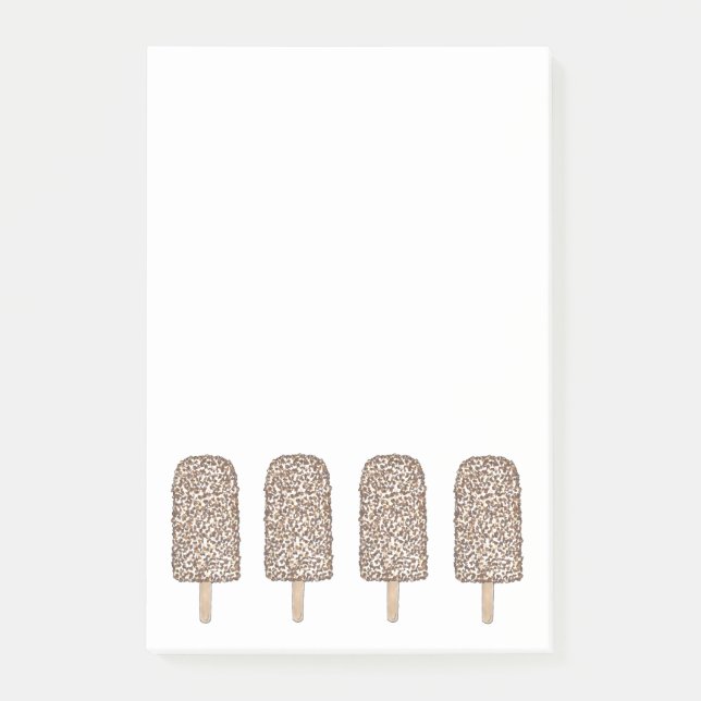 Chocolate Eclair Ice Cream Popsicles Post-It Post-it Notes (Front)