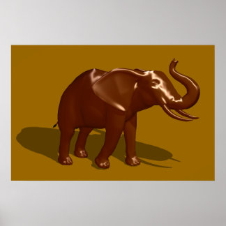 Chocolate Elephant Poster