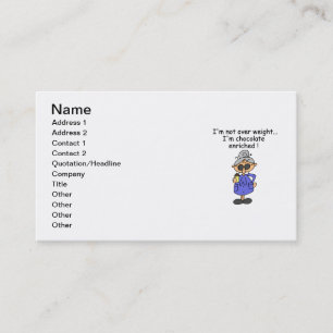 Chocolate Enriched Humour Business Card