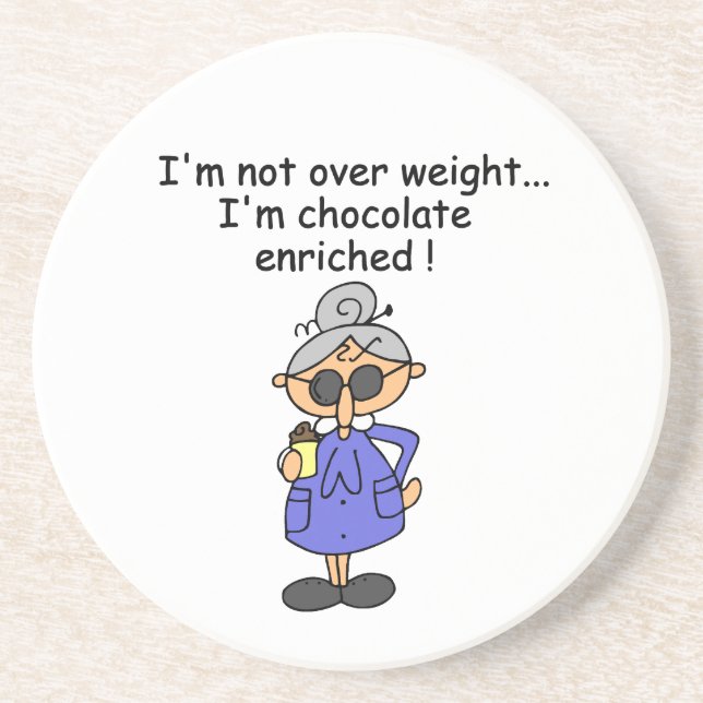 Chocolate Enriched Humour Coaster (Front)