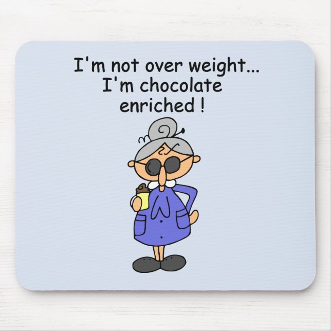 Chocolate Enriched Humour Mouse Mat (Front)