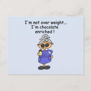 Chocolate Enriched Humour Postcard