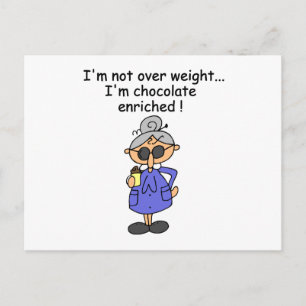 Chocolate Enriched Humour Postcard