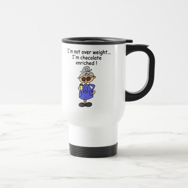 Chocolate Enriched Humour Travel Mug (Right)