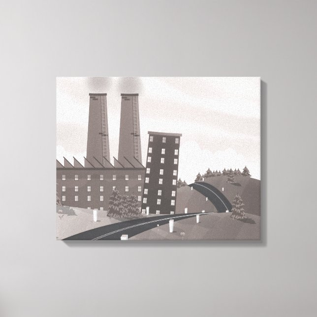 Chocolate Factory Canvas Print (Front)