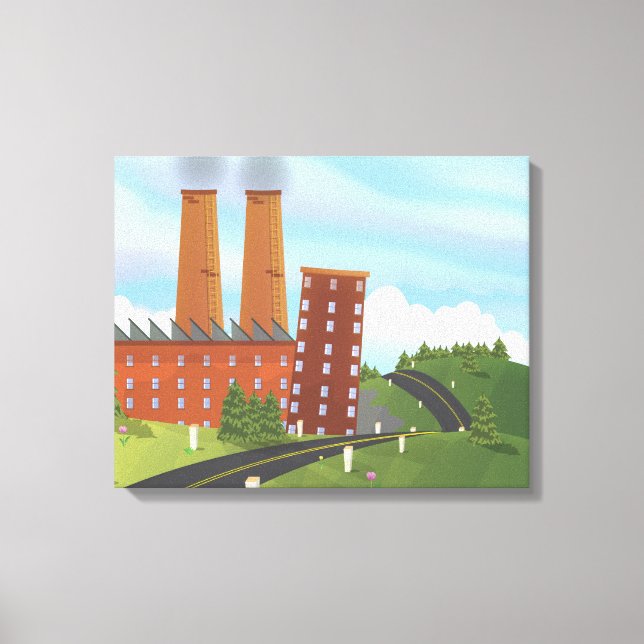 Chocolate Factory Canvas Print (Front)