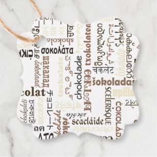Chocolate Favour Tags