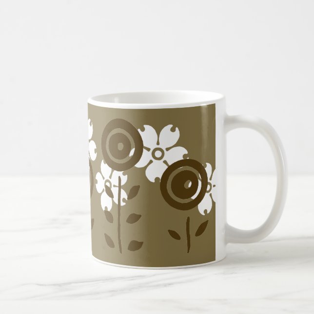 Chocolate Flowers Coffee Mug (Right)