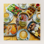 Chocolate Fondue Coffee Strawberry Dessert Food Jigsaw Puzzle<br><div class="desc">This beautiful design feature a chocolate fondue with churros,  strawberries,  cookies,  brownies and coffee.
#fondue #strawberries #strawberry #chocolate #food #tasty #sweet #sweets #party #coffee #pastry #churro #food #gift #gifts #puzzles #jigsaw #jigsawpuzzle #fun #games #stockingstuffers #dessert #sweets</div>