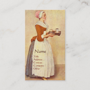 CHOCOLATE FONDUE DINNER PARTY BUSINESS CARD