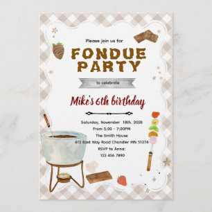 Chocolate Fondue Invitation