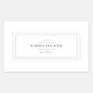 Chocolate Food Label Stickers