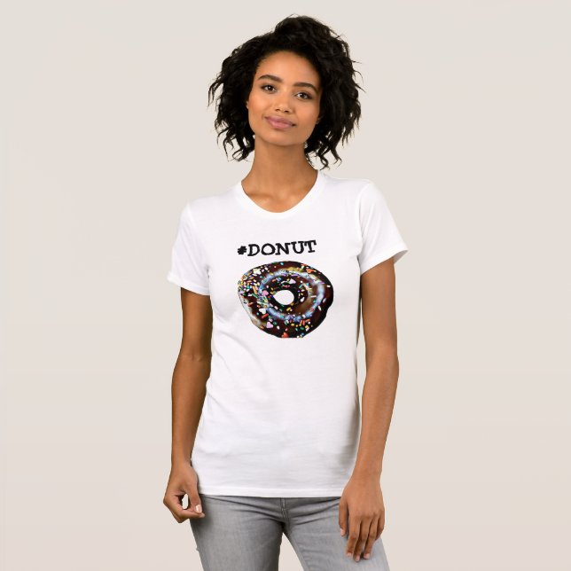 Chocolate Frosted and Sprinkles Doughnut Shirt (Front Full)