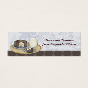 Chocolate frosted cake slice milk baking gift tags