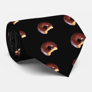 Chocolate Frosted Yellow Cake Doughnut Tie