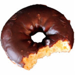 Chocolate Frosted Yellow Cake Doughnut with Bite Photo Sculpture Key Ring<br><div class="desc">Photo of a chocolate frosted yellow cake doughnut with a very large bite taken out of it. Yum!</div>