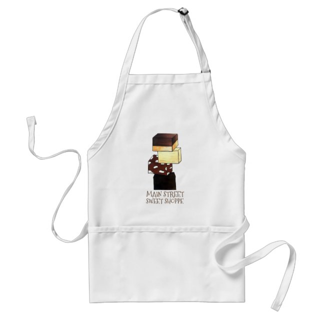 Chocolate Fudge Confection Candy Sweet Shop Shoppe Standard Apron (Front)