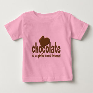 Chocolate Girl's Best Friend Baby T-Shirt