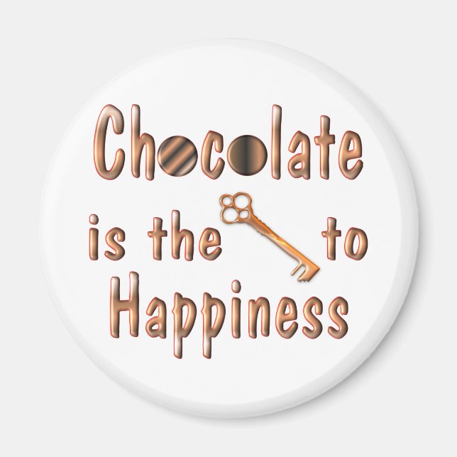 Chocolate Happiness Magnet (Front)