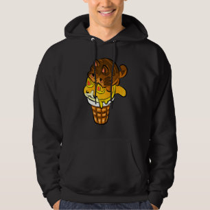 Chocolate Hazelnut Catt Ice-Cream So Cute And Love Hoodie