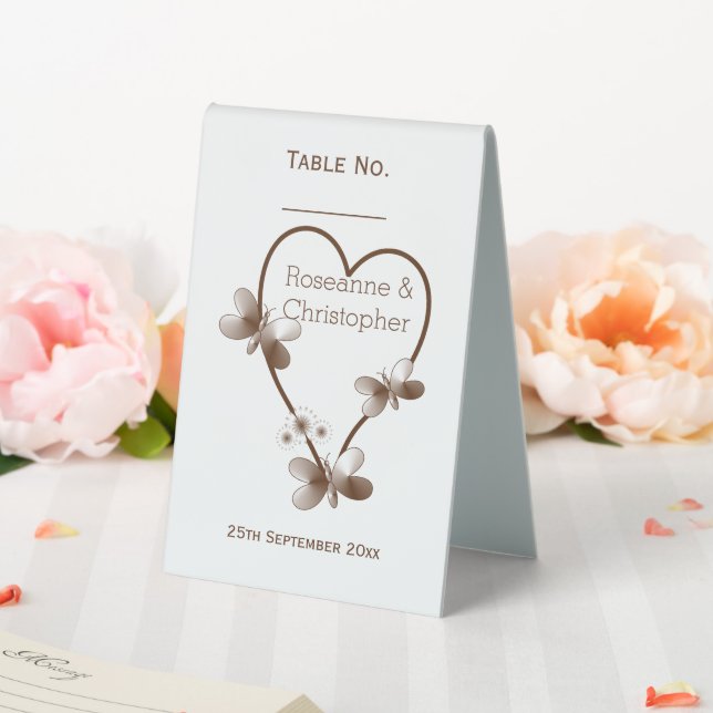 Chocolate Heart And Butterflies Design Wedding (In SItu (Wedding))