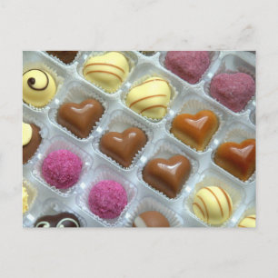 Chocolate Heart Box Postcard