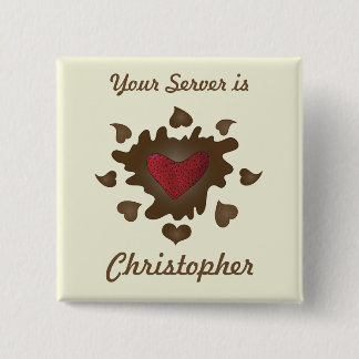 Chocolate Heart Employee Badge