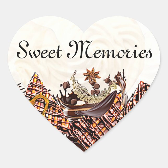 CHOCOLATE HEART STICKER (Front)